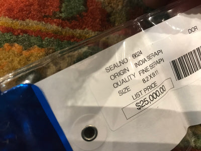 India Heriz Serapi Hand Knotted Wool 8x10