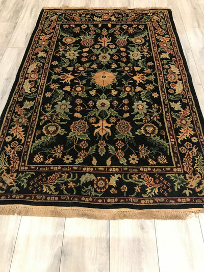 India Kashan Hand Knotted Wool 4x6