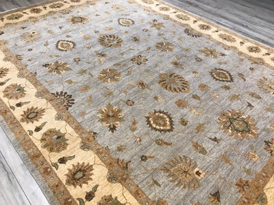 India Ziegler Hand Knotted Wool 9x12