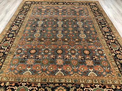 India Heriz Hand Knotted Wool 8x10