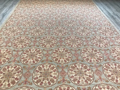 Pakistan Ziegler Hand Knotted Wool 9x12