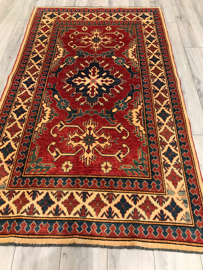Pakistan kazak Hand Knotted Wool 4x7