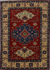 Pakistan Kazak Hand Knotted Wool 4x6