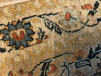 India Kashan Hand Knotted Wool 9x12