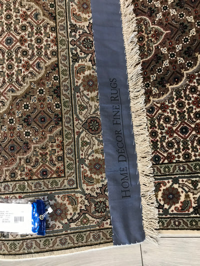 India Tabriz Mahi Hand Knotted Wool & Silk 3x5