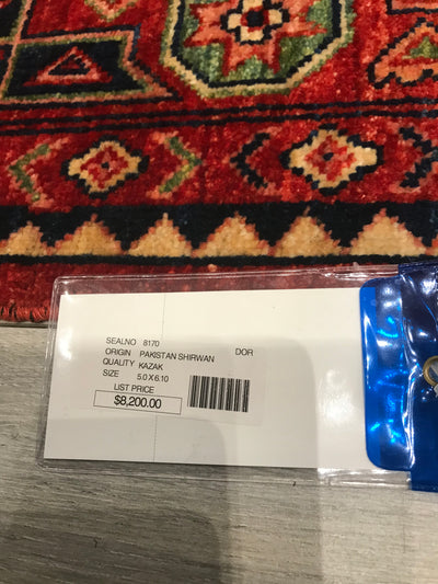 Pakistan Tribal Hand Knotted Wool 5x7