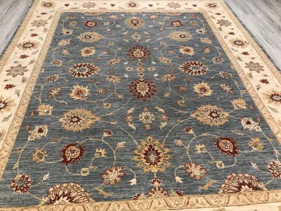 India Ziegler Hand Knotted Wool 8x10