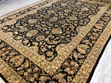 India Ziegler Kashan Hand Knotted Wool 10x14