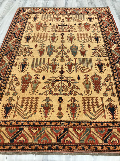 Pakistan Shirwan Kazak Hand Knotted Wool 5x7