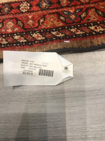 Persian Antique Malayer Hand Knotted Wool 5x7