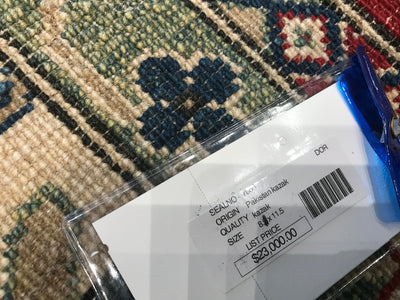 Pakistan Kazak Hand Knotted Wool 9x12