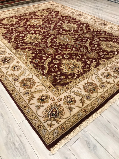India Jaipur Dimora Hand Knotted Wool 8x10