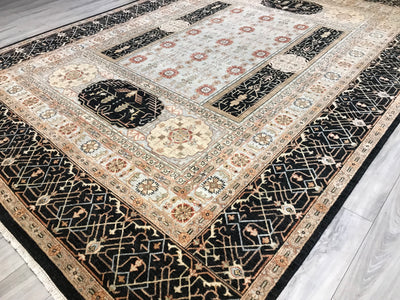 India Mamlouk Hand Knotted Wool 10x14