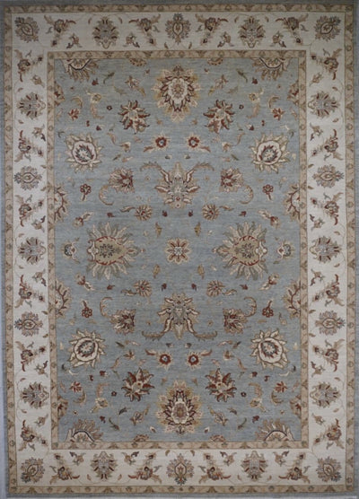 India Ziegler Hand Knotted Wool 10x14