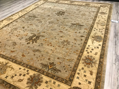 India Ziegler Hand Knotted Wool 9x12