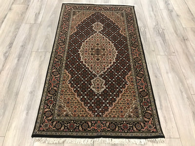 India Tabriz Mahi Hand Knotted Wool & Silk 3x5