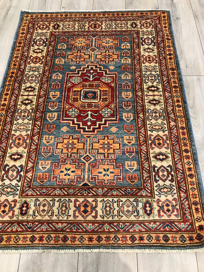 Pakistan Kazak Shirwan Hand Knotted Wool 3x4