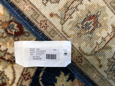 India Ziegler Hand Knotted Wool 3x5