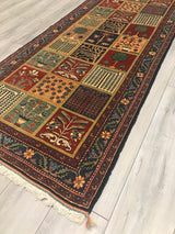 Persian Old Baktiari Hand Knotted Wool 3x8