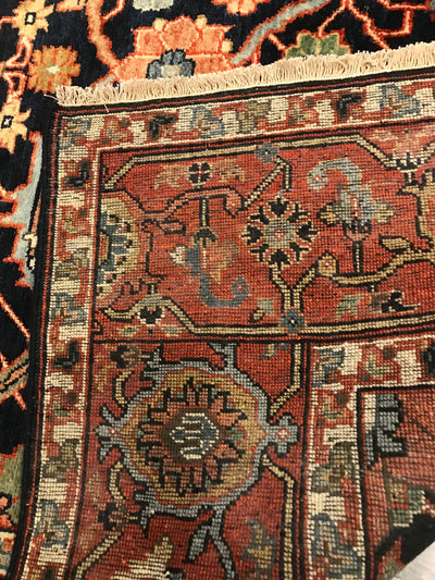 India Heriz Khanna Hand Knotted Wool 5x7