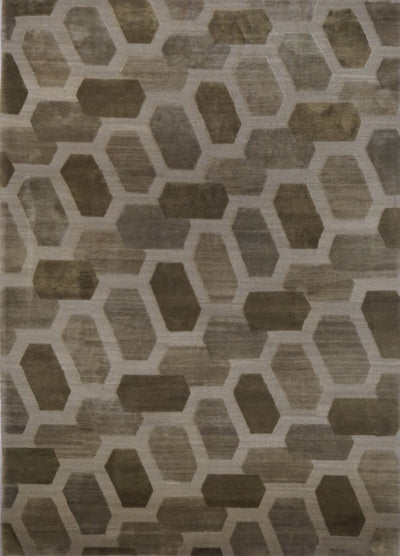 Tibet Modern Hand Knotted Wool 9x12