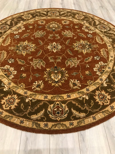 India Luxor Hand Knotted Wool 6x6