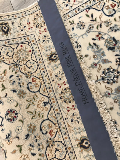 India Nain Hand Knotted Wool & Silk 3x5