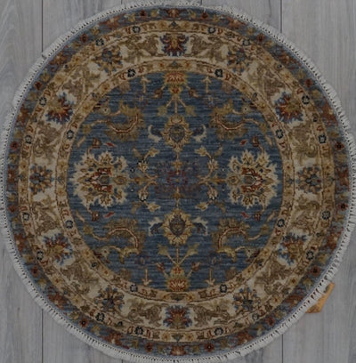 India Ziegler Hand Knotted Wool 3x3