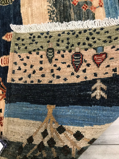 Pakistan Chobrang Hand Knotted Wool 5x7