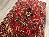 Persian Hamadan Old Hand Knotted Wool 4.3 x 6.5