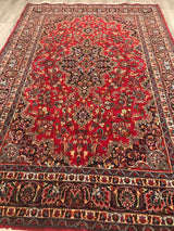 Persian Old Mashhad Hand Knotted Wool 7x10