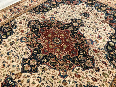 India Tabriz Hajijalili Hand Knotted Wool 10x14