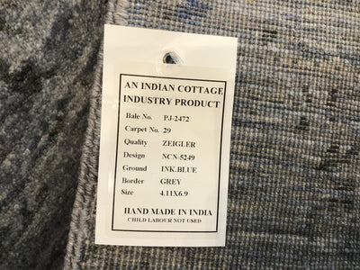 India Modern Hand Knotted Wool 5X7