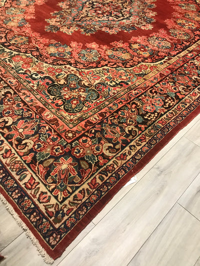 Persian old Mahal Hand Knotted Wool 10x14