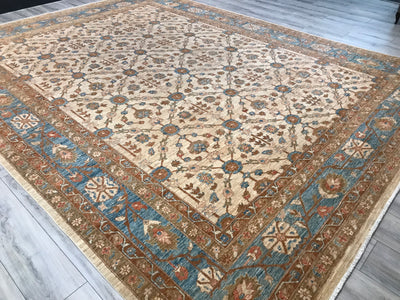 Pakistan Ziegler Hand Knotted Wool 10x13