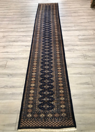 Pakistan Bokhara Hand Knotted Wool 3x14