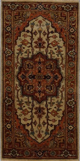 India Heriz Hand Knotted wool 3x6