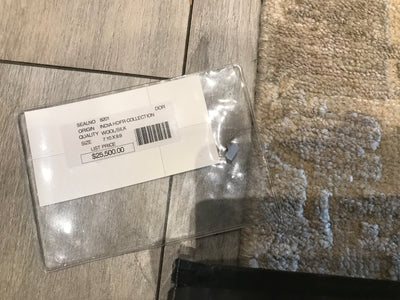 India Contemporary HDFR Hand Knotted Wool & Silk 8x10