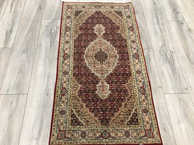 India Mahi Tabriz Hand Knotted Wool 3x5