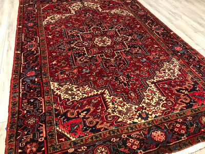Persian Heriz Antique Hand Knotted Wool 8x10