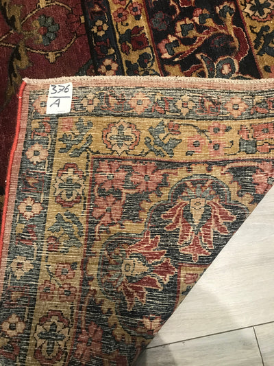 Persian Antique Kashan Hand Knotted Wool 8x11