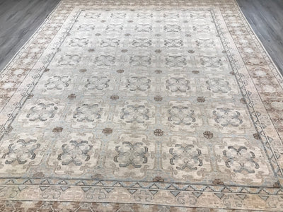 Pakistan Ziegler Kotan Hand Knotted Wool 9x12