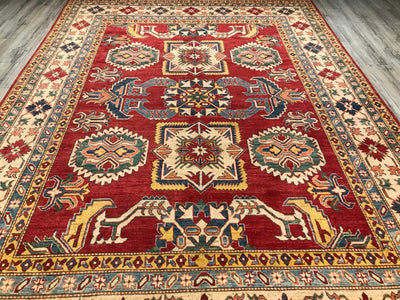 Pakistan Kazak Hand Knotted Wool 9x12