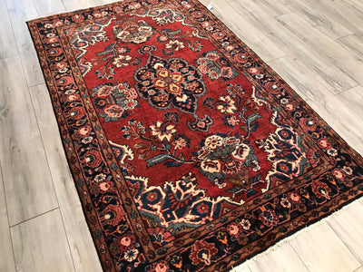 Persian Old  Borchaloo  Hand Knotted Wool 4.5 x 7.3