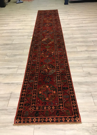 Pakistan Arean Hand Knotted Wool 3x14