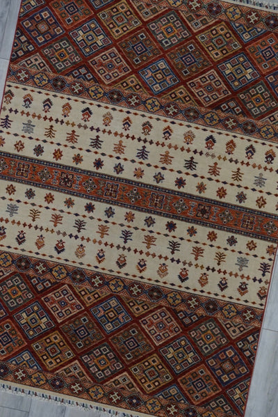 Pakistan Korjeen Hand Knotted Wool 6x8