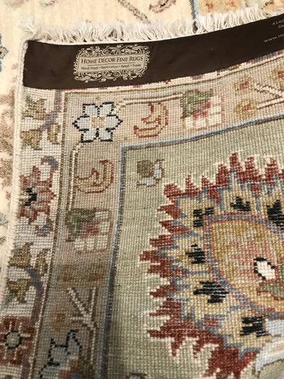 India Ziegler Hand Knotted Wool 8x10