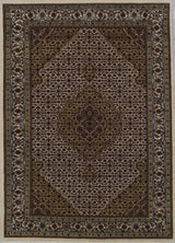 India Tabriz Mahi Hand Knotted Wool & Silk 4x6