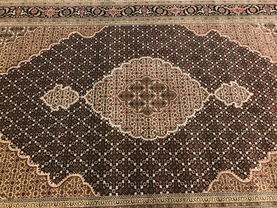 India Tabriz Mahi Hand Knotted Wool & Silk 6x9