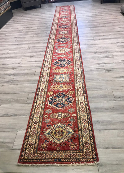 Pakistan Kazak Shirwan  Hand Knotted Wool 3x21